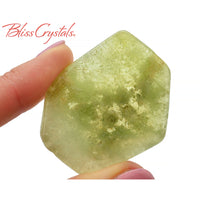 Thumbnail for 1 Large Green Garnet Slice Light Color Healing Crystal and 