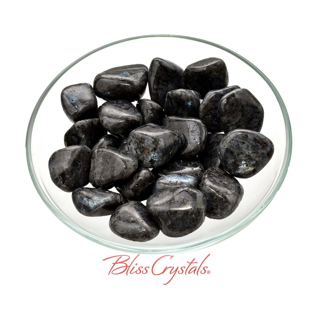 1 LARVIKITE Tumbled Stone aka Black Moonstone, Blue Pearl MOONSTONE #LT79