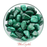 Thumbnail for MALACHITE Tumbled Stone Size Large for Protection Memory Health #ML03