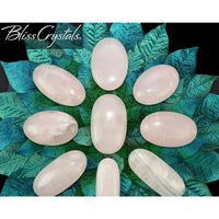 Thumbnail for 1 PINK CALCITE XL Palm Stone from Pakistan for Heart Chakra 