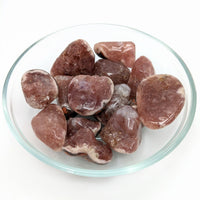 Thumbnail for Red Amethyst Arafed Pink Stones in Glass Bowl on White Surface - Product LV1268