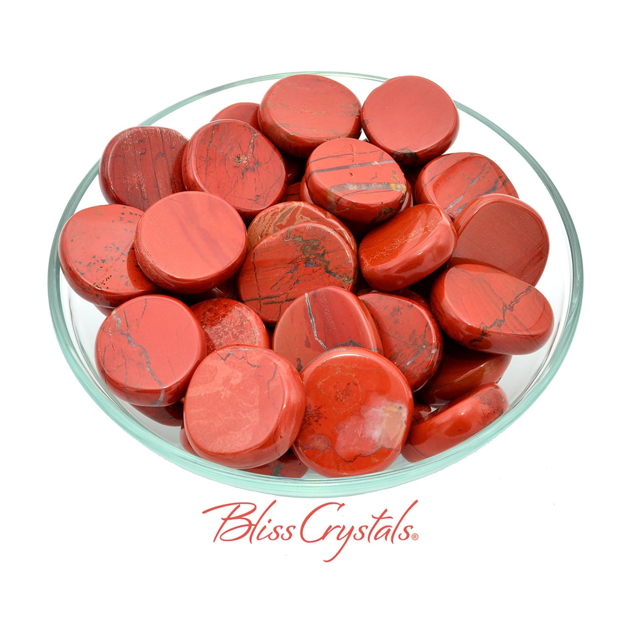 1 Red Jasper Mini Palm Stone for Strength + Health #RJ36