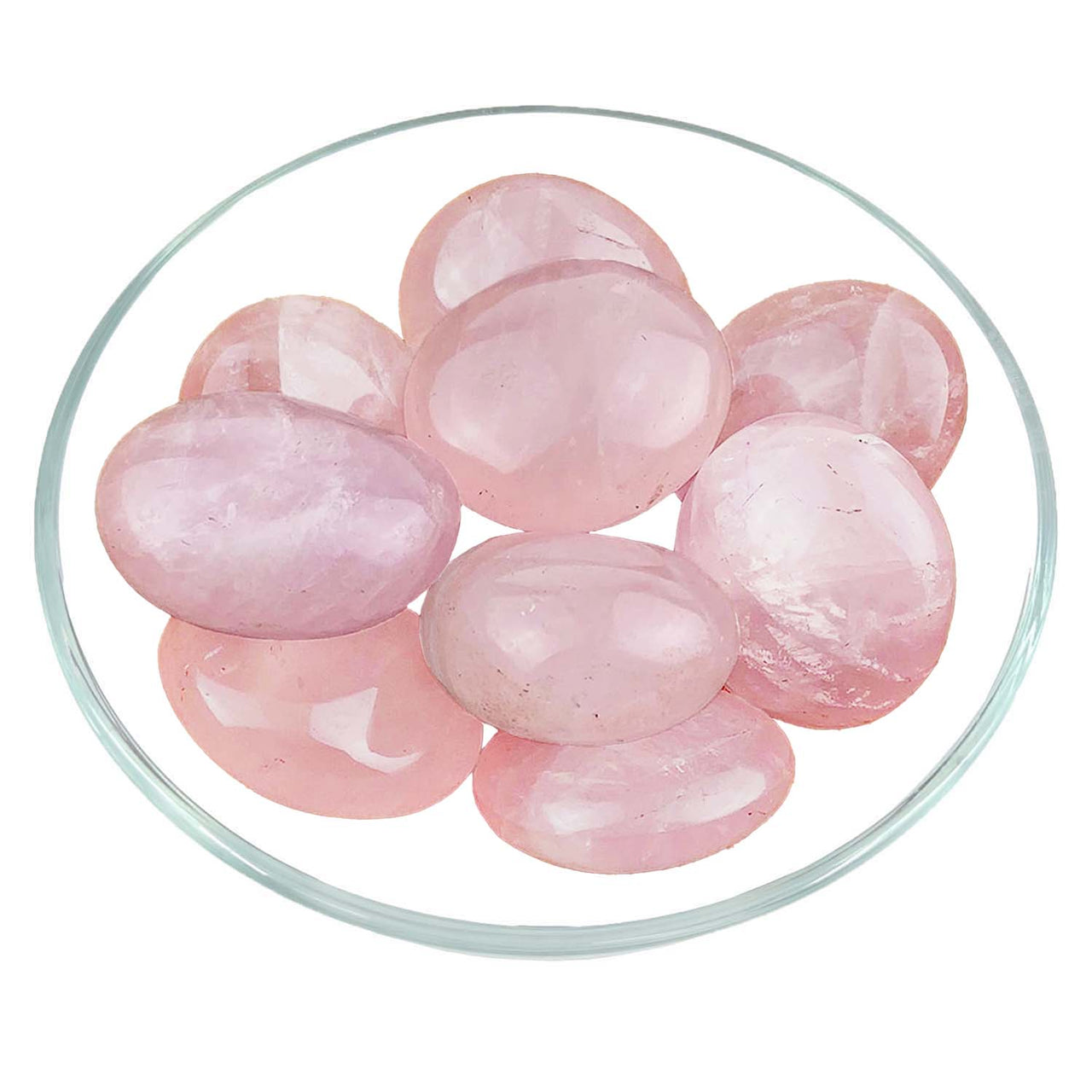 1 Rose Quartz Small Pebble Mini Palm Stone #SK1106