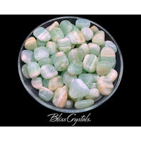 Thumbnail for 2 Green CALCITE Tumbled Stone Healing Crystal and Stone for 