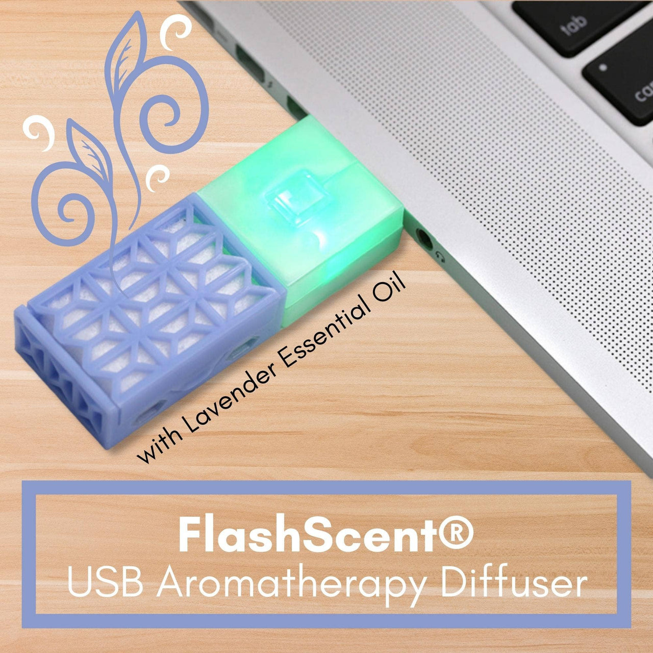 FlashScent® USB Diffuser with Essential Oil #Q404