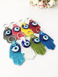 Thumbnail for Hamsa Hand Evil Eye Keychain #Q385