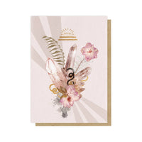 Thumbnail for Greeting Card - Rose Quartz #W0381-F