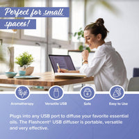 Thumbnail for FlashScent® USB Diffuser with Essential Oil #Q404