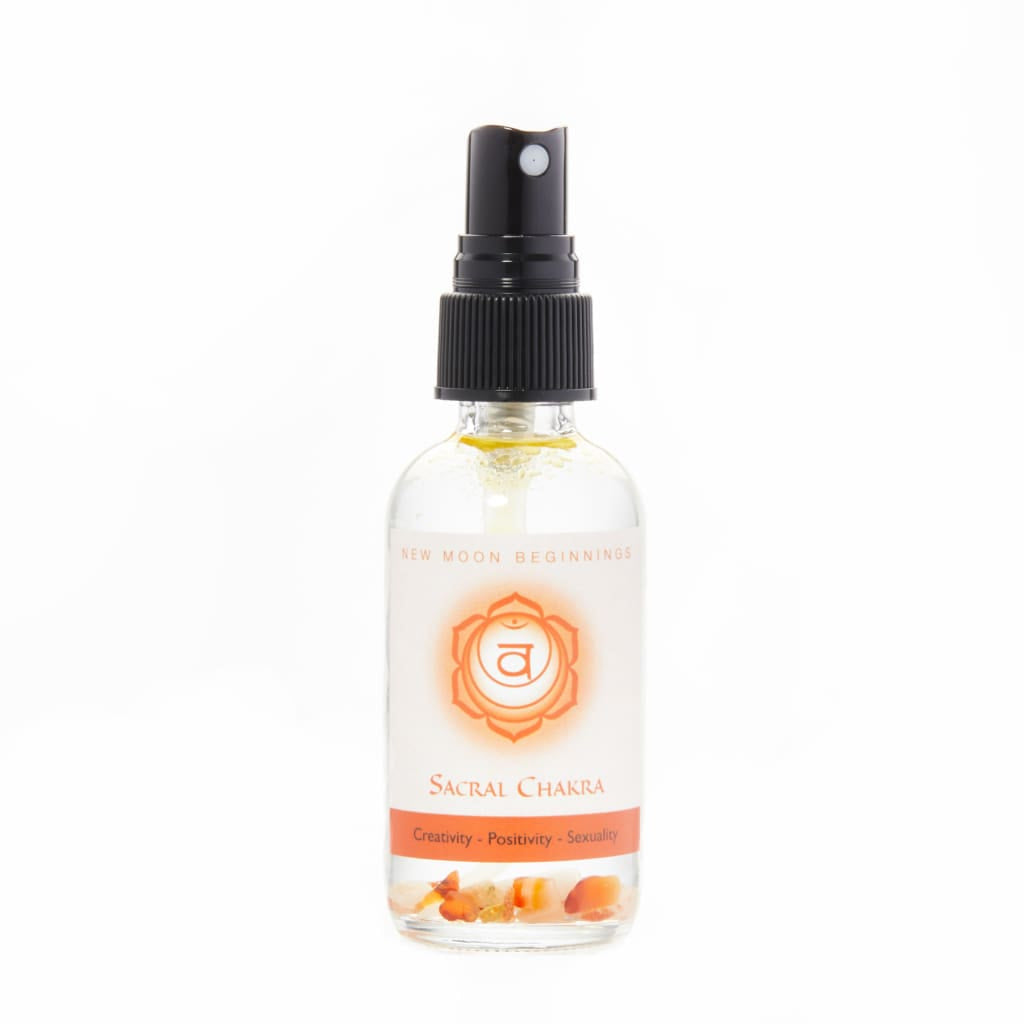 Orange Blossom 7 Chakra Balancing Spray - Essential Oil and Crystal Perfume #LV5491