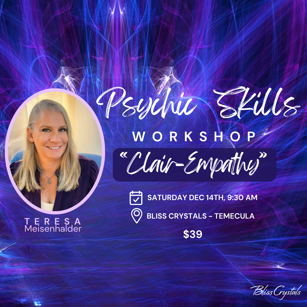 Psychic Skills Workshop  "Clair-Empathy" (Clear Feeling) with Teresa