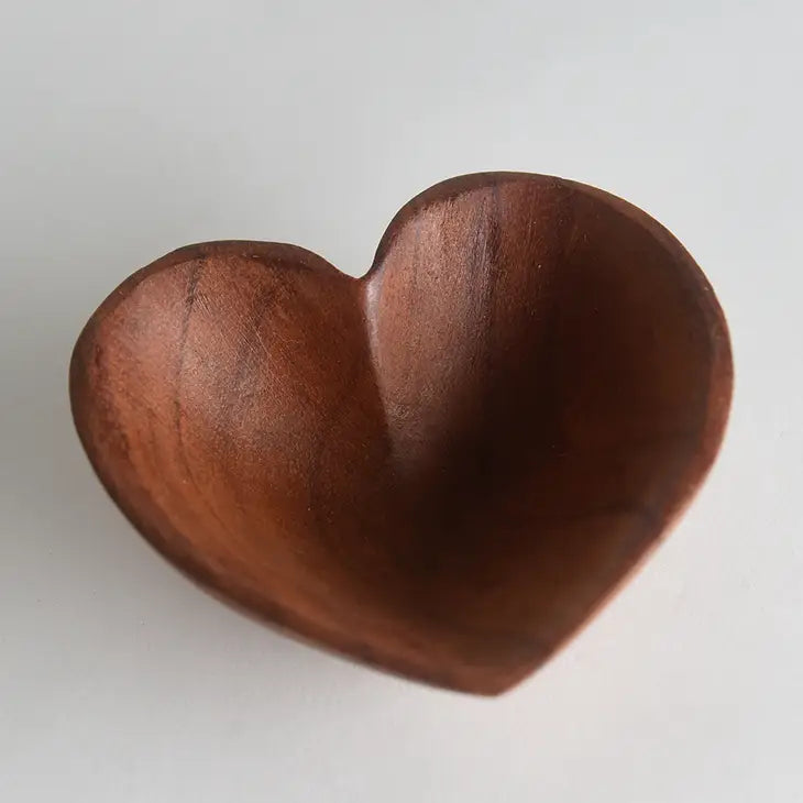 Wooden Heart 4" Bowl  #LV3763