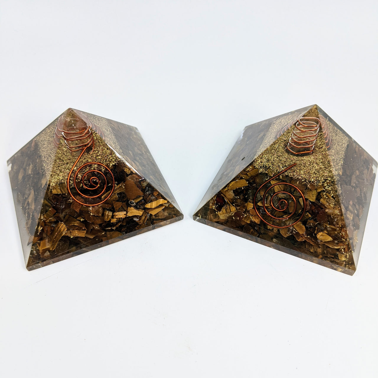 Tiger's Eye 1-1.5" Orgone Pyramid #LV4670