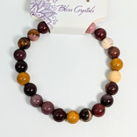 Thumbnail for Mookaite Jasper Bracelet 8mm #LV4984