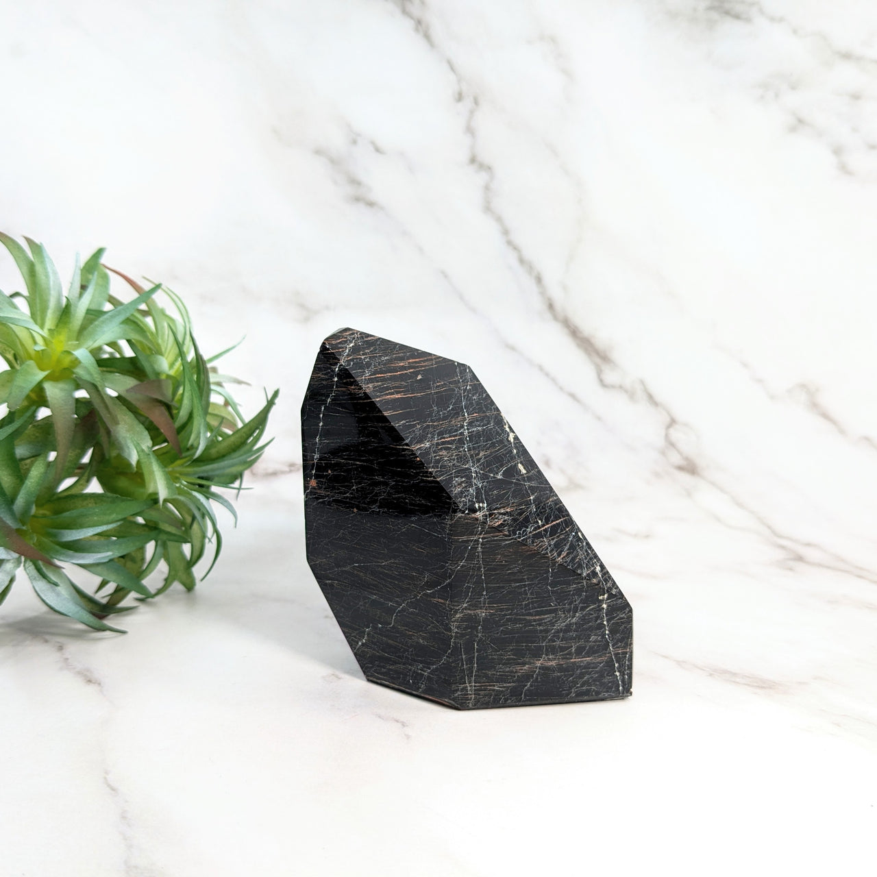 Black Tourmaline 2.3" Polygon Tower #LV5477