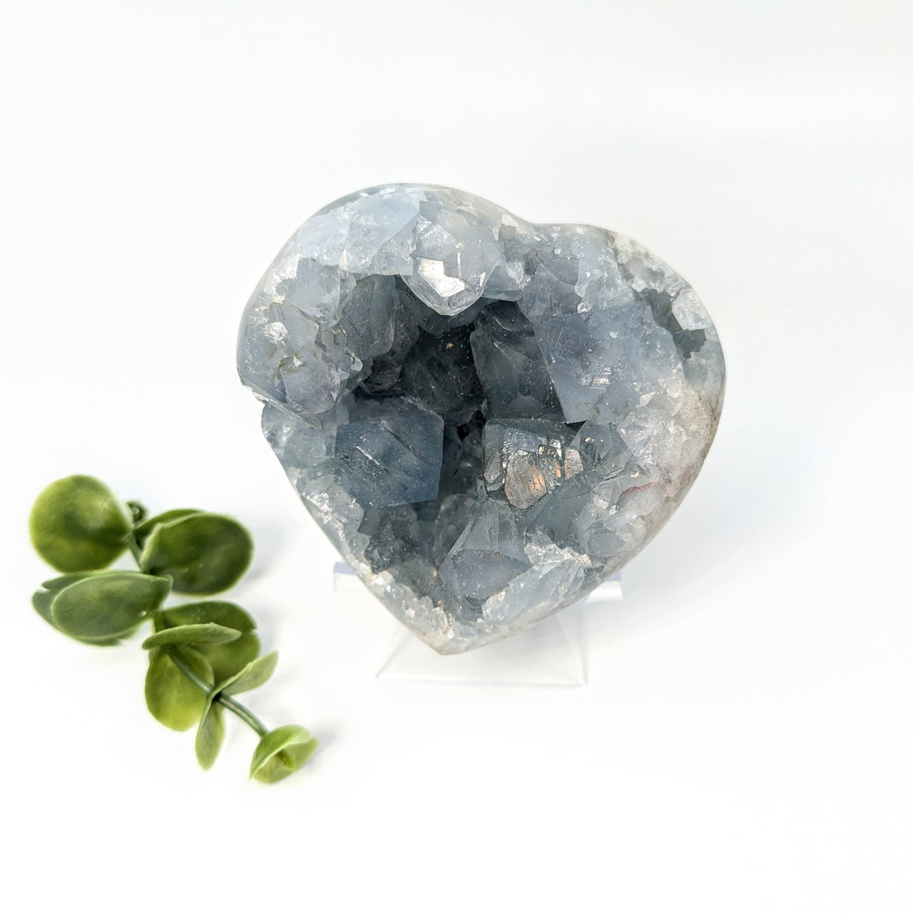 Celestite 2.9" Heart Geode #LV5649