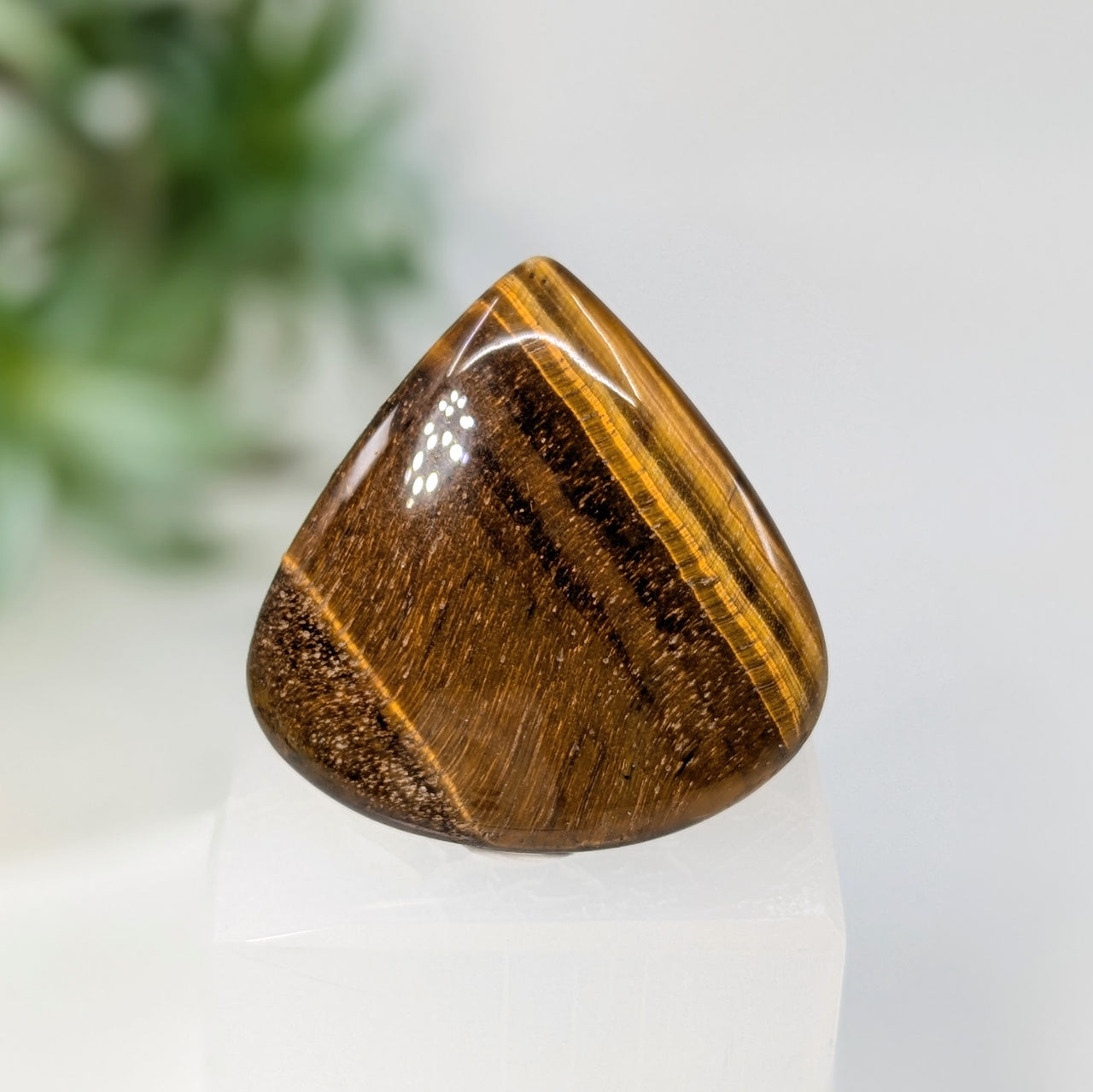 Tiger's Eye 1.83" Triangle Cabochon #LV5830