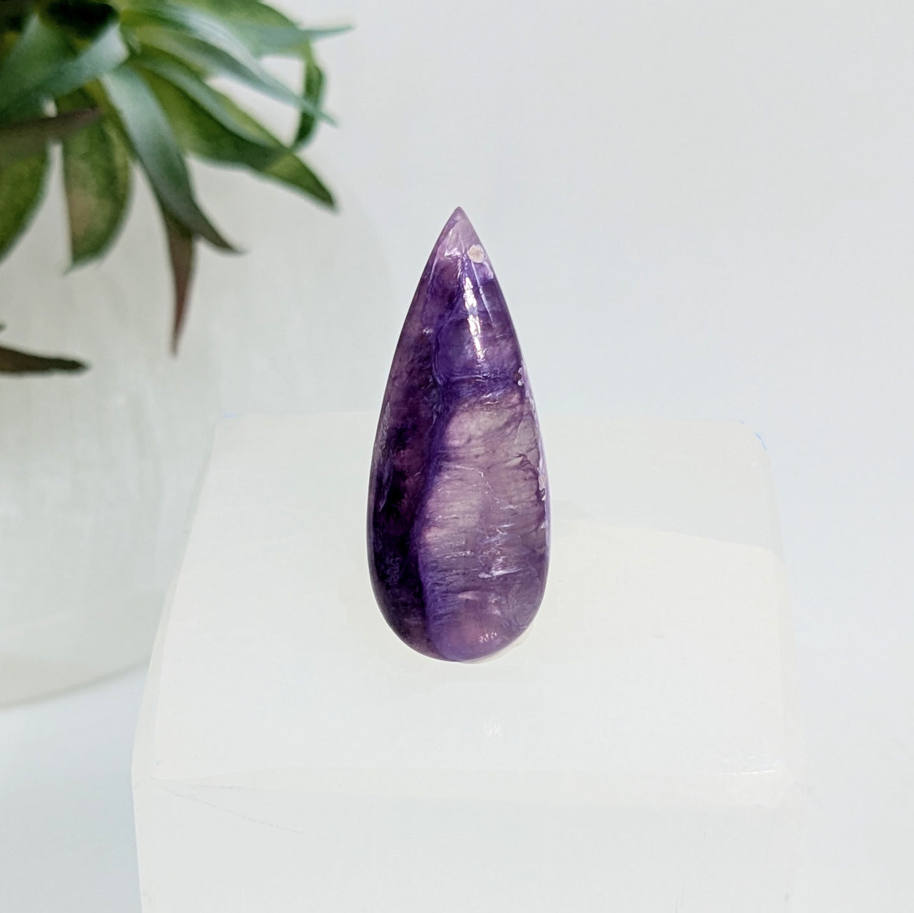 Charoite 1.3" Teardrop Cabochon #LV5843