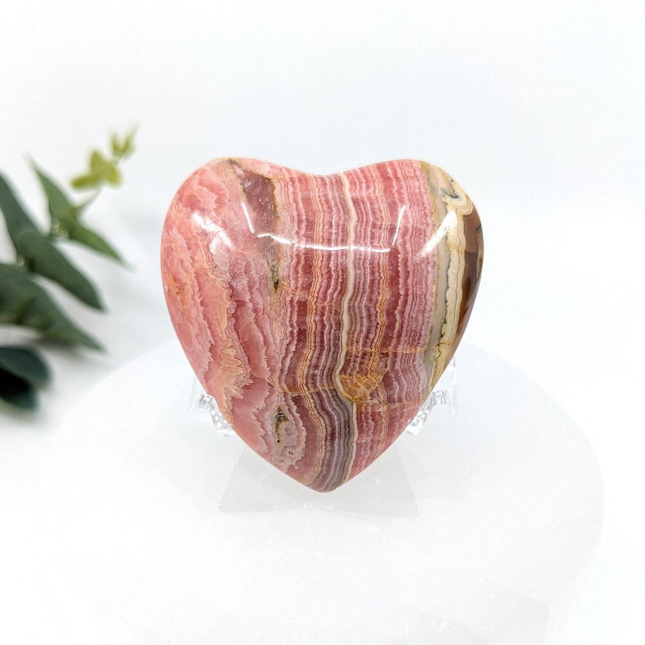 Rhodochrosite 2" Heart  #LV6122