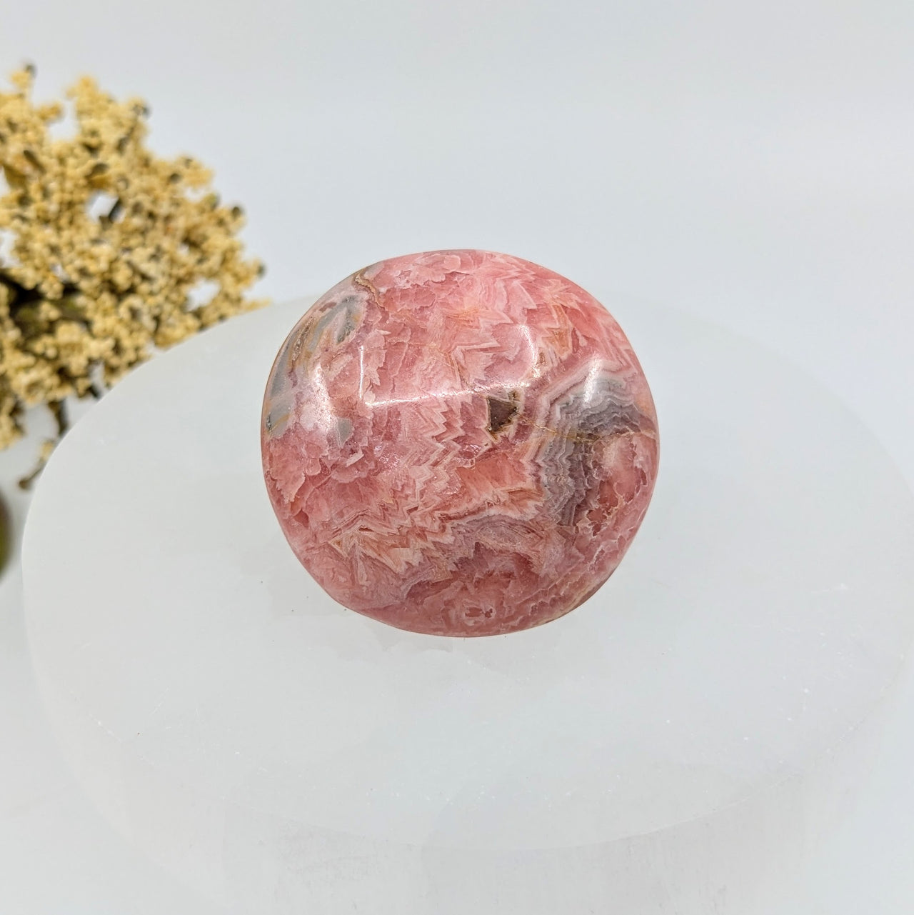 Rhodochrosite 1.5" Round Pebble #LV6131