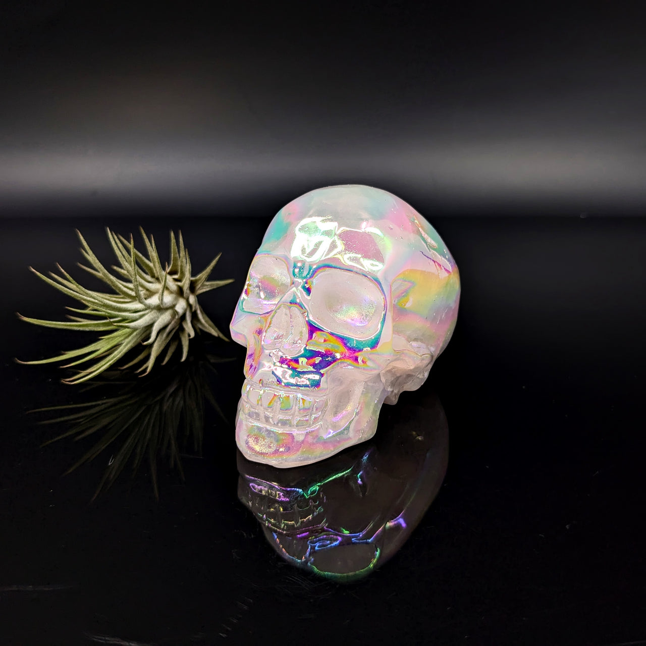 Angel Aura Quartz 3" Skull #LV6213