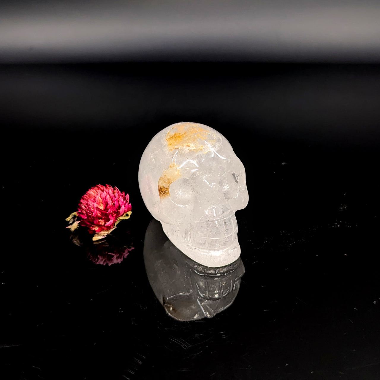 Clear Quartz  1.8" Skull #LV6216