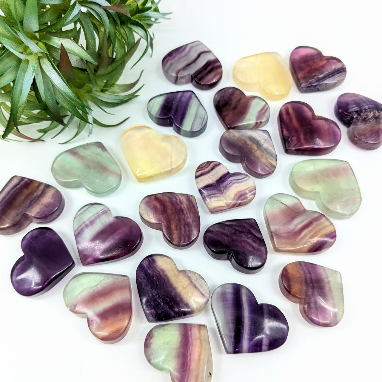 Fluorite  1.4" Mini Heart #LV6219