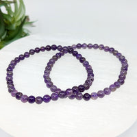 Thumbnail for Amethyst 4mm Bracelet #LV6273