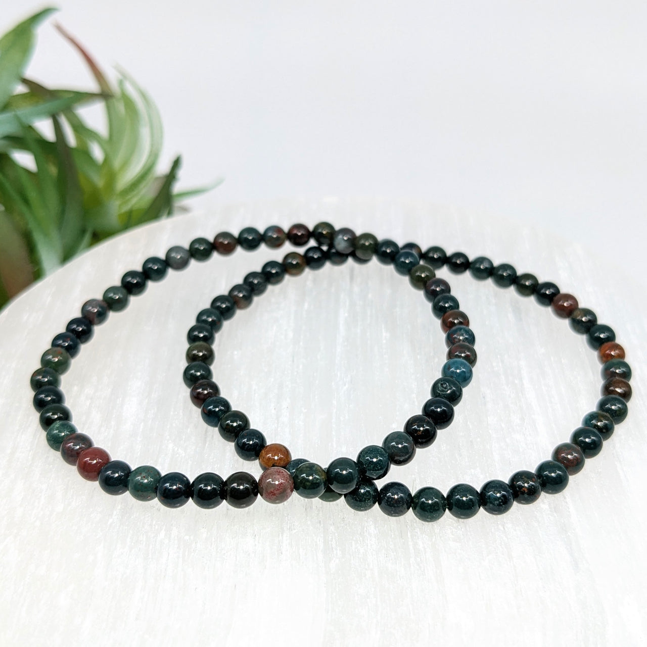 Bloodstone 4mm Bracelet #LV6276