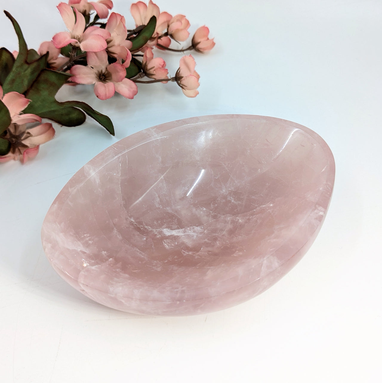 Rose Quartz 5" Oval Bowl #LV6340