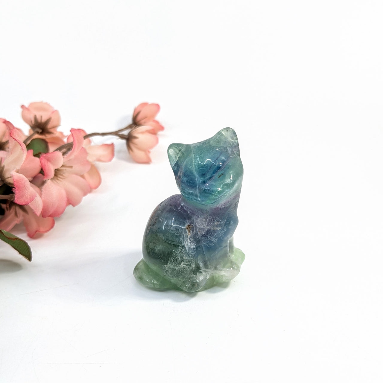 Fluorite 2" Sitting Kitty #LV6632