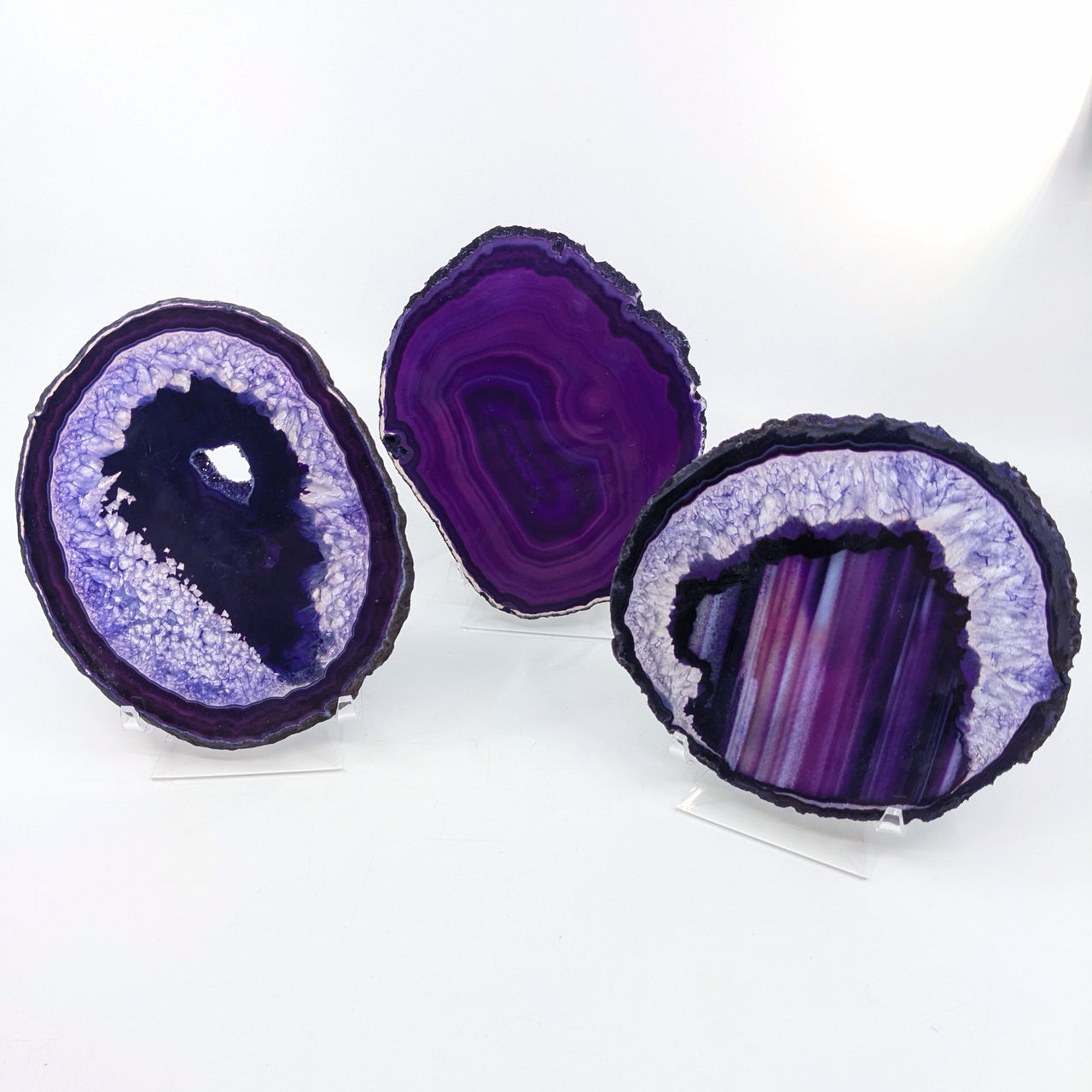 Agate Slice 5" Purple Dyed #LV6685