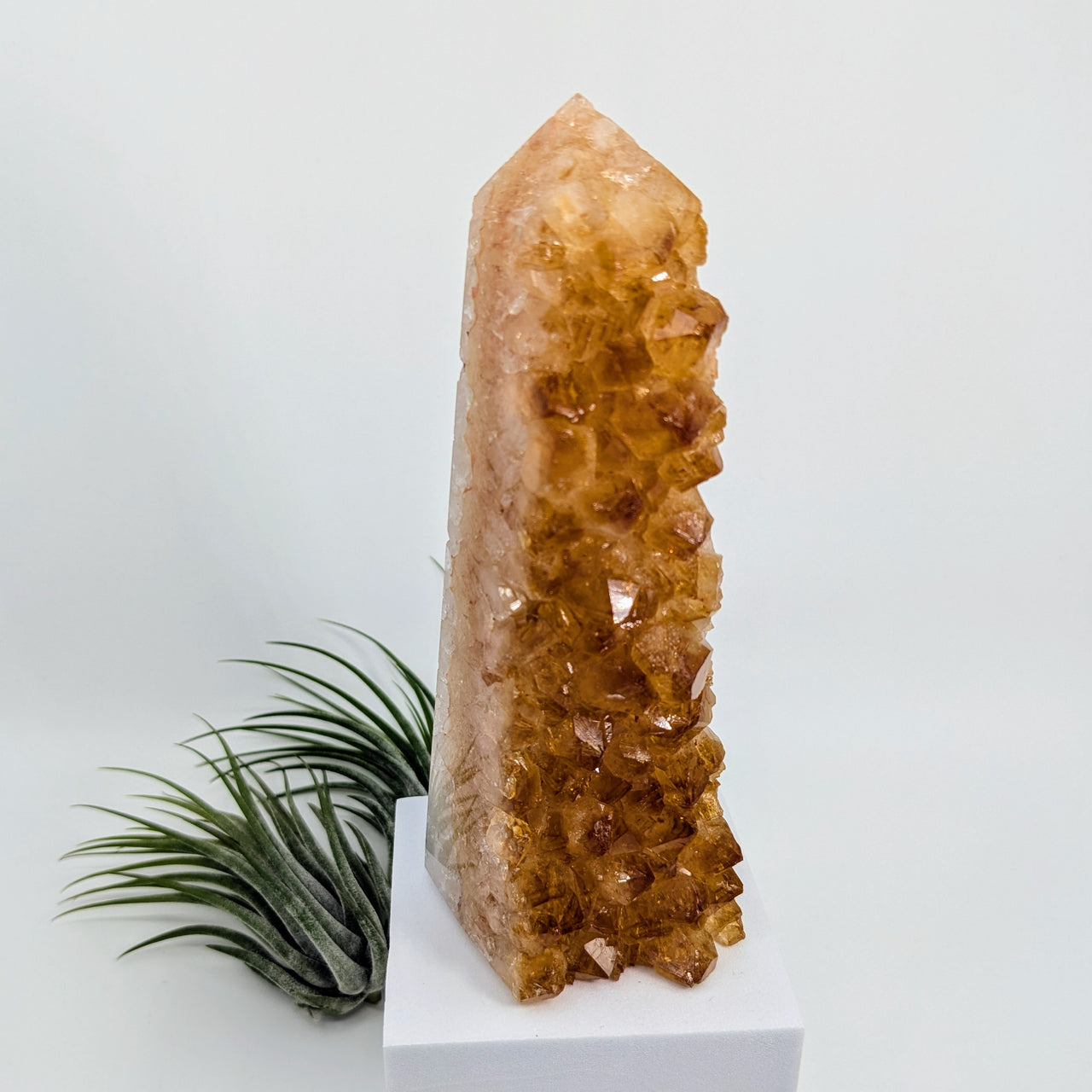 Citrine Fire & Ice Geode Tower #LV4655