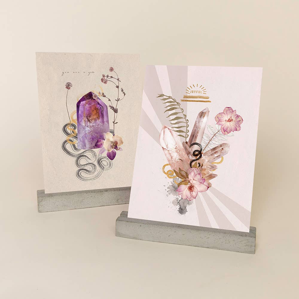 Greeting Card - Rose Quartz #W0381-F