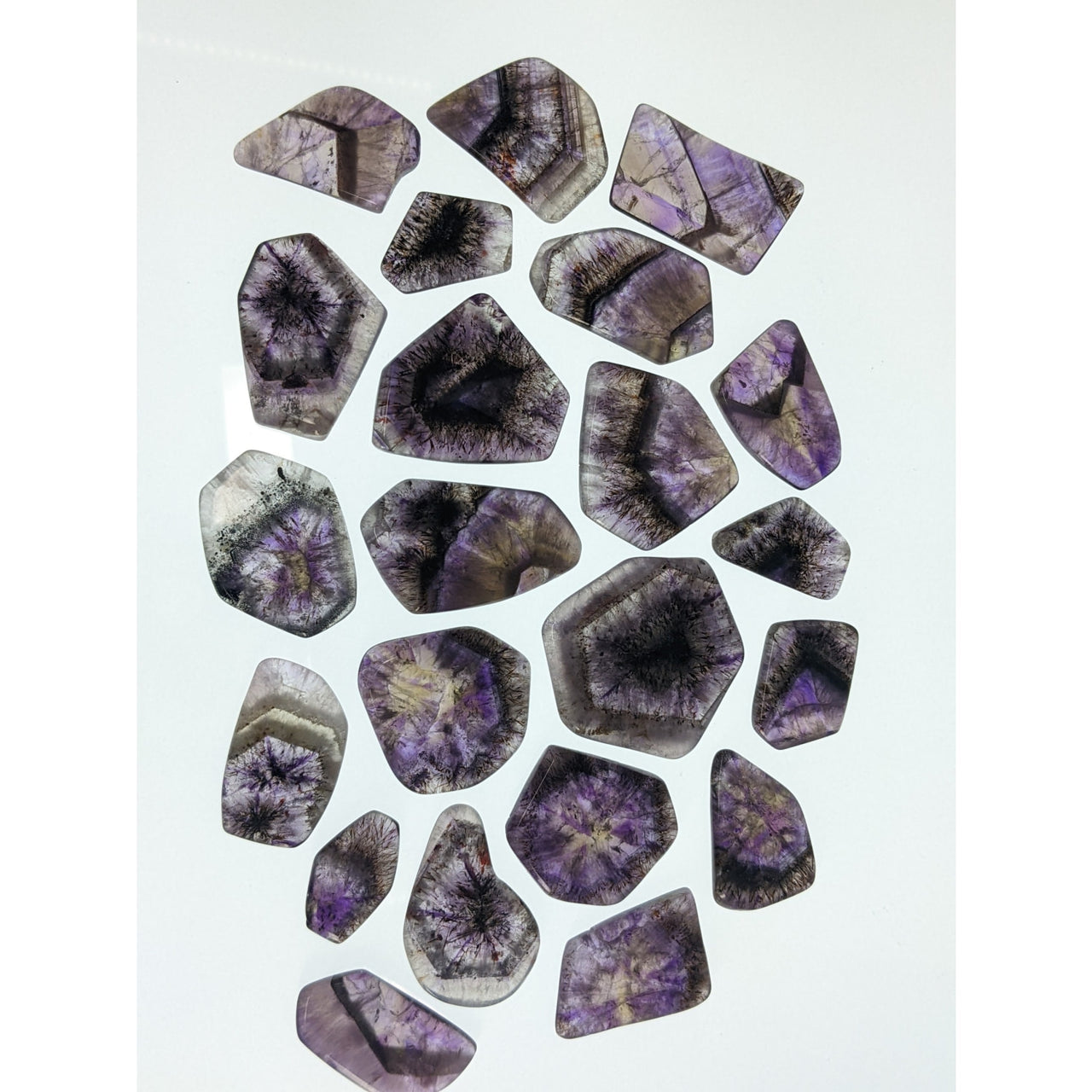 Auralite Amethyst Slice glass shards for spiritual transformation and select sizing