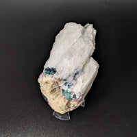 Thumbnail for Piece of white and blue quartz with gold, featured in Blue & Green Tourmaline #LV3127