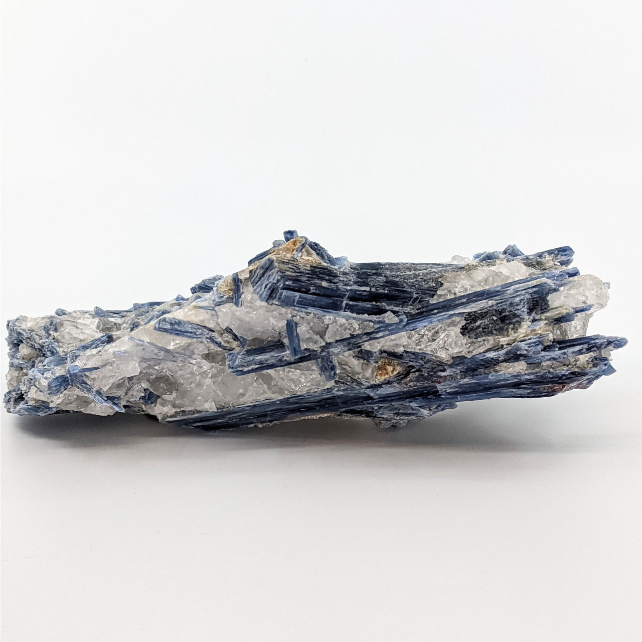 Blue Kyanite 1,582g Rough Specimen #R226 - a striking piece of blue and white quartz