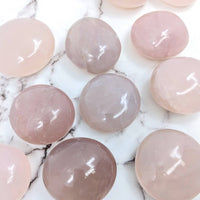 Thumbnail for Blue Rose Quartz 2-2.4’ Sphere #SK9866 - Perfectly polished rose quartz pebble