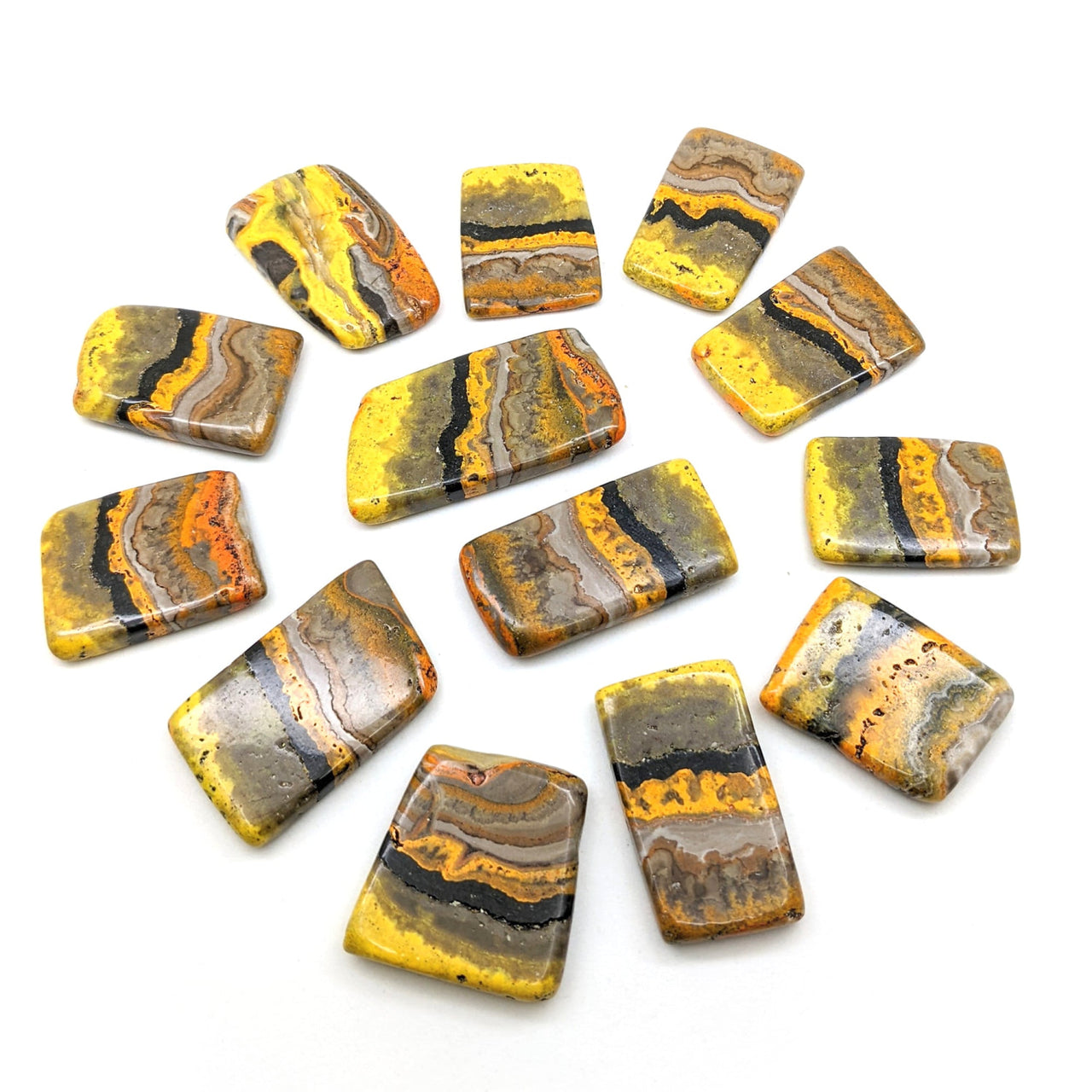 1 Bumblebee Jasper Grade AA Large Slice #SK6374