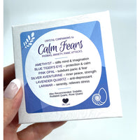 Thumbnail for Calm Fears Self Help Natural Healing Crystal Companion Set w