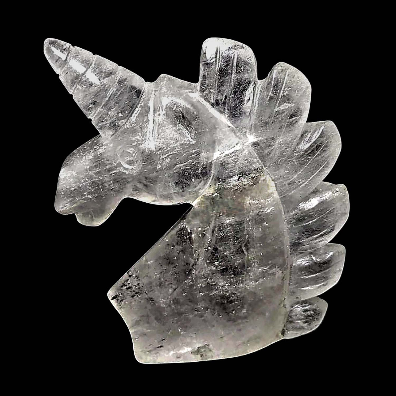 Clear Quartz  Unicorn Carving (44g) #SK7840