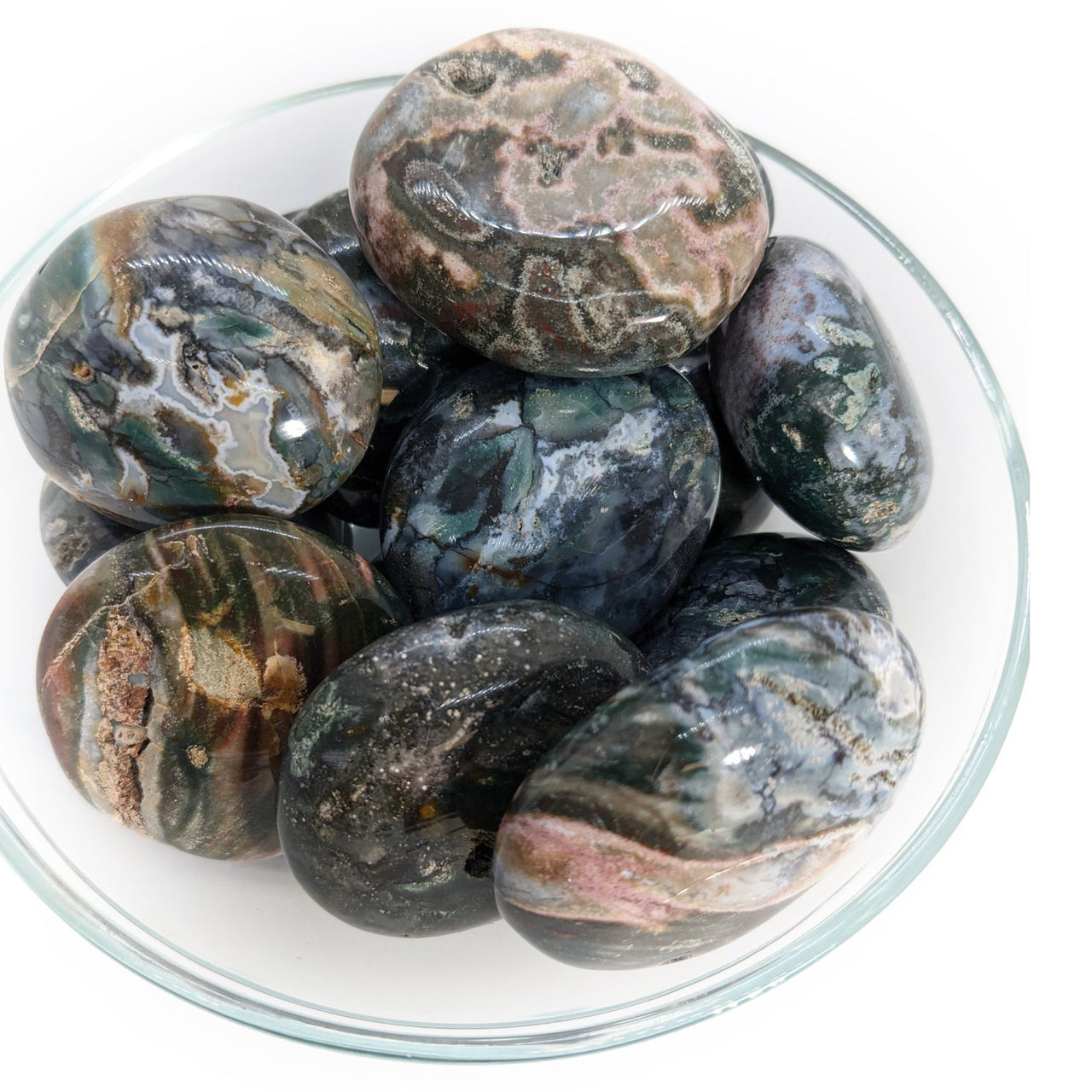 Cosmic Ocean Jasper Pebble Small (62g) #SK5329