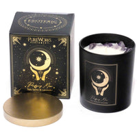 Thumbnail for Esoteric Gem Candle - Purifying Moon, Palo Santo & Lavender, Gemstone: Amethyst #ES-CAGPM