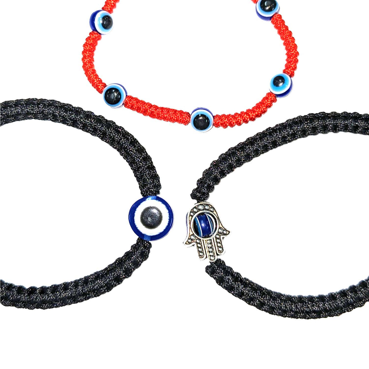 Evil Eye Adjustable String Bracelet #J743