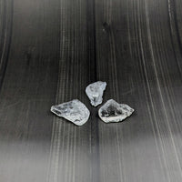 Thumbnail for Fenster Clear Quartz Double Terminated Rough Point #SK7291 pieces on a black background