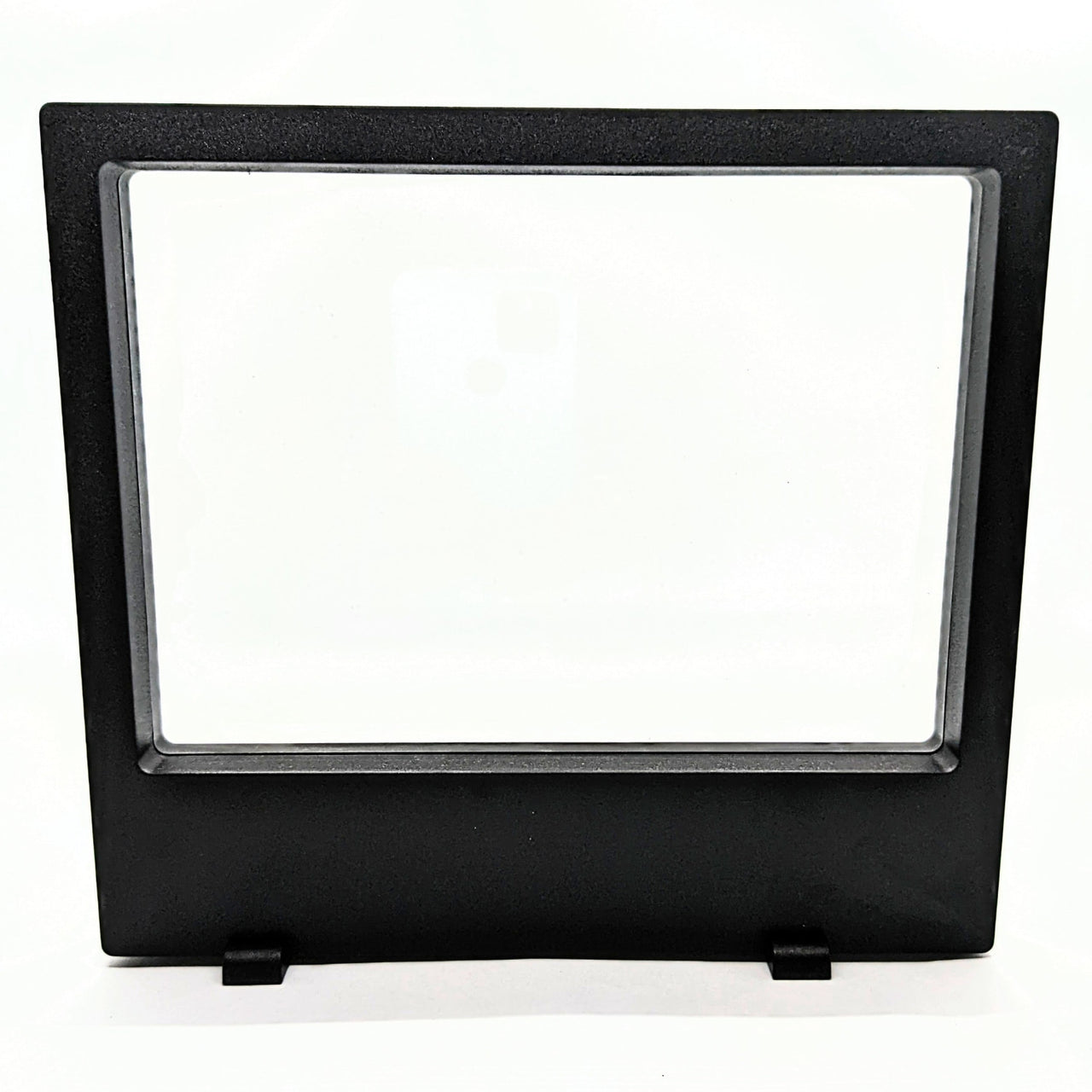 Floating Illusion Frame – Black Square Mirror for Crystal Display #Q066 against white background