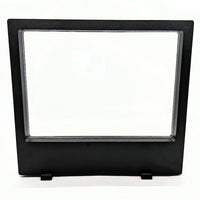 Thumbnail for Floating Illusion Frame – Black Square Mirror for Crystal Display #Q066 against white background