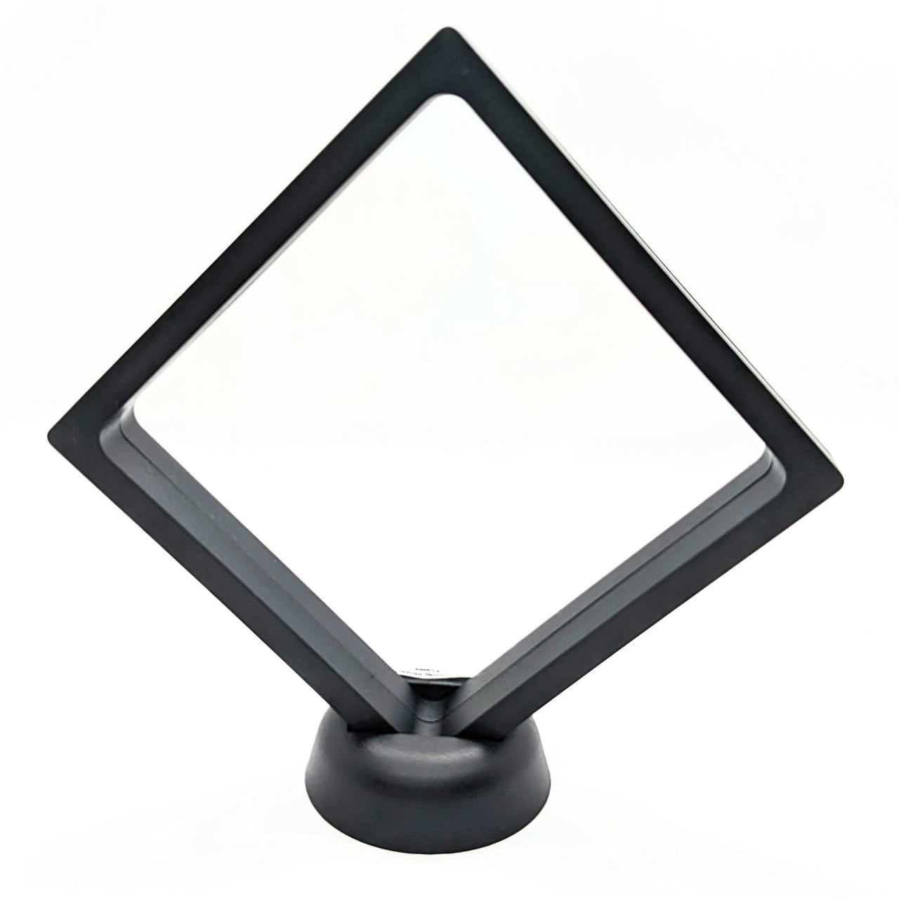 Floating Illusion Frame - Black Square Object on White for Crystal Display #Q066