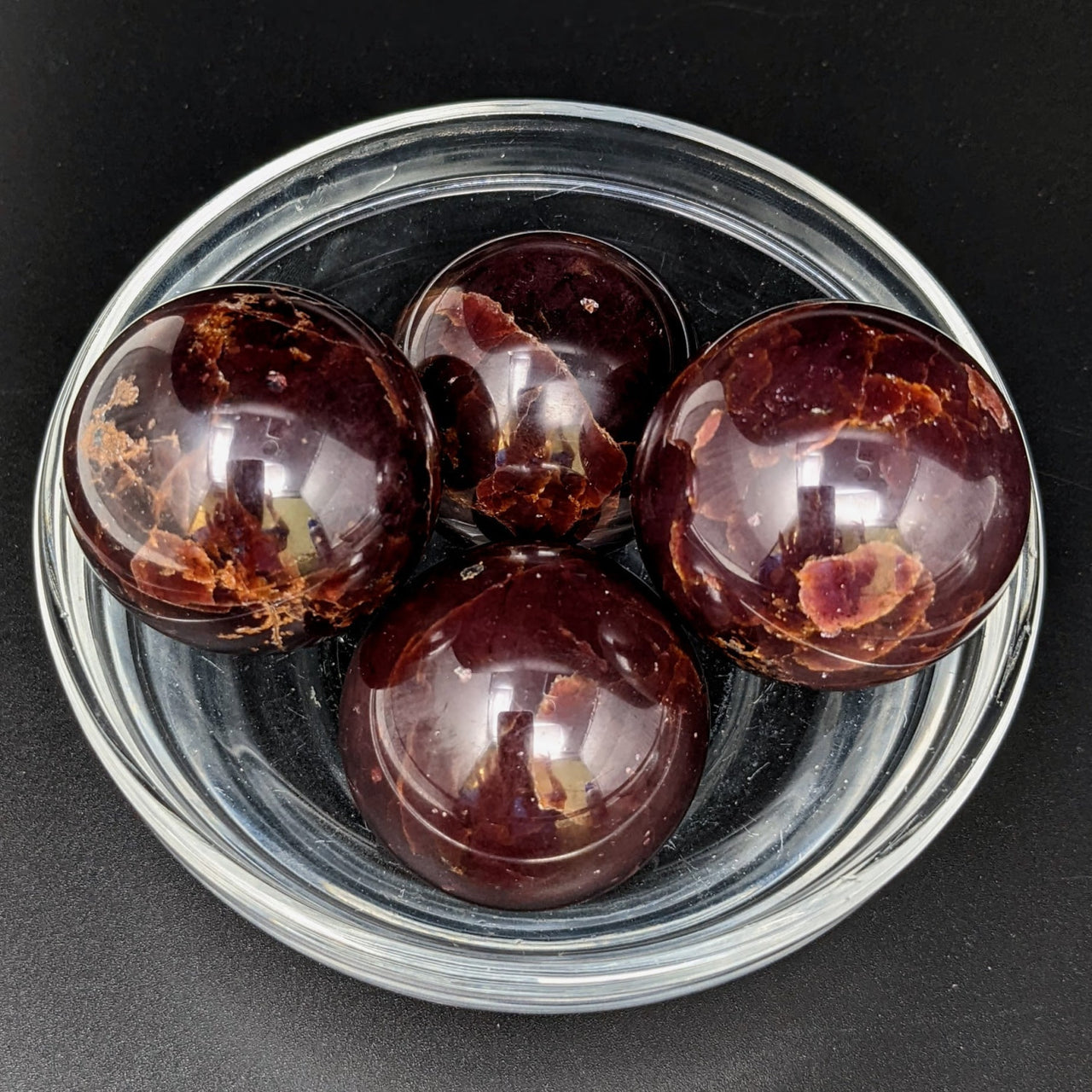 1.5 Garnet Sphere + Stand #SK6878 - $59