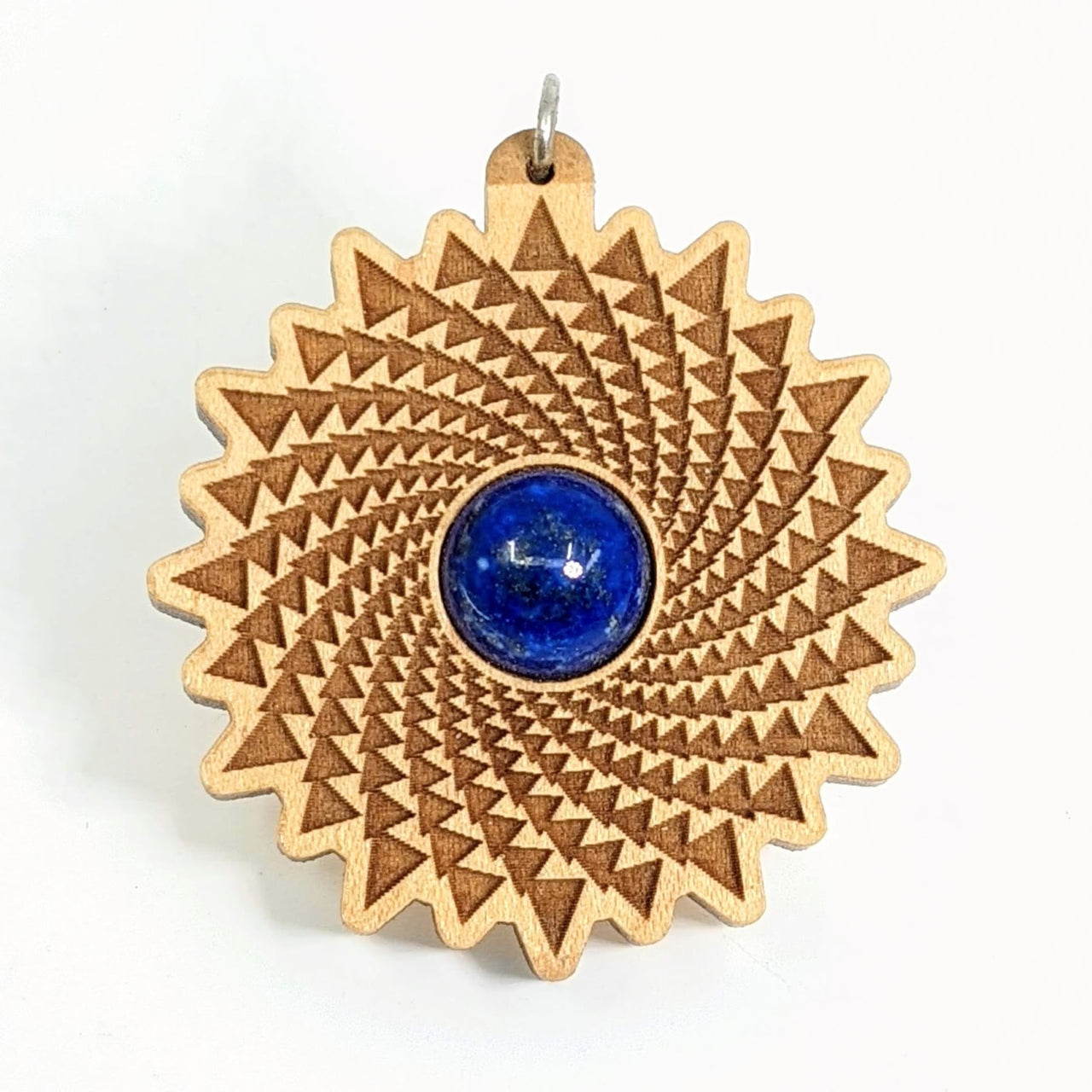 Geometric Laser Etched Pendant - Lapis (7g) #SK7257 - $60