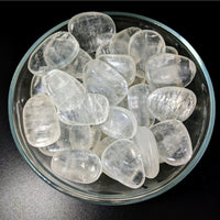 Thumbnail for Ice cubes in a bowl showcasing the Gold Optical Calcite Palm Stone #LV2264 product